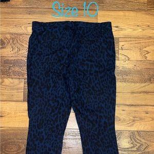 NWOT- Gap Leopard Print Pants- Size 10